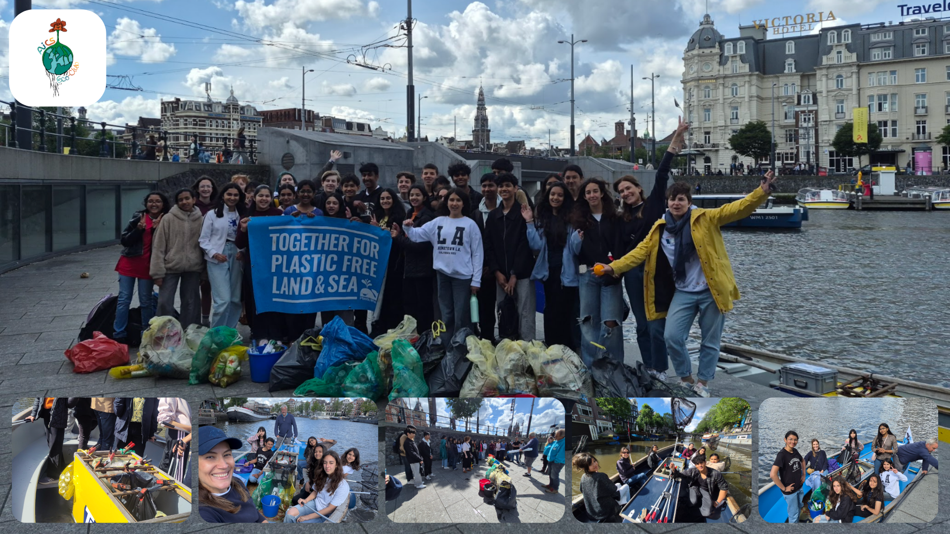 AICS Plastic Whale Canal Cleanup